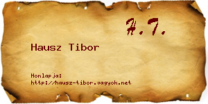 Hausz Tibor névjegykártya